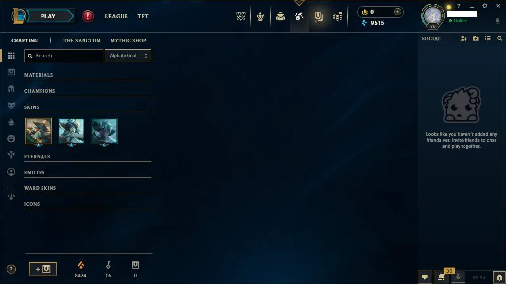 🌎MENA🏆New Season S15🏆Platinum 3 ✅HandMade✅70 Champions⭐️Skins +19⭐ LVL 76 🚀instant delivery